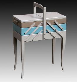 Travailleuse couture, boite à ouvrage