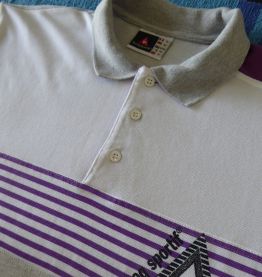 Polo Gris (M) neuf du COQ SPORTIF vintage 1990 (TBE) 