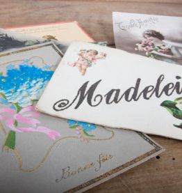 Lot de 5 cartes postales fantaisie anciennes