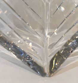 Coupelle en cristal en forme de coeur