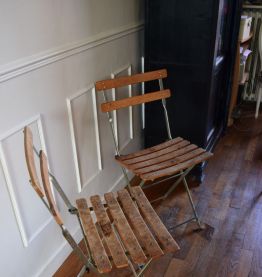 Deux chaises pliantes de jardin 