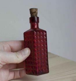 bouteille miniature rouge bouchon liège