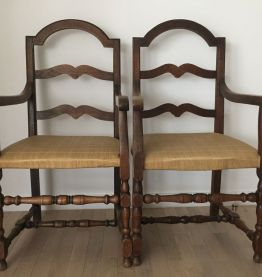 Deux chaises / fauteuils vintage rare