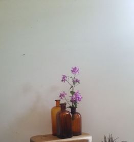 Tabouret ancien bois brut