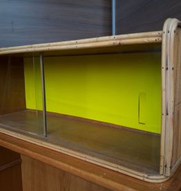 petit vitrine osier 1950