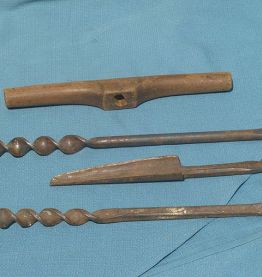 Tarière de charpentier, outil  vintage