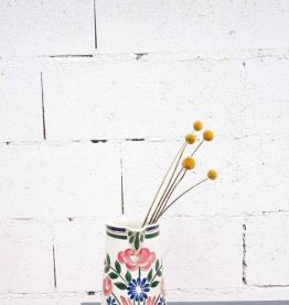 Carafe vintage à fleurs