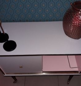 Meuble bar vintage relooké 