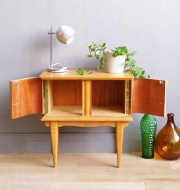 Chevet vintage pieds compas