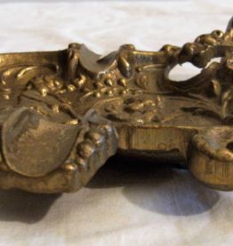 Cendrier vide poche bronze massif art déco