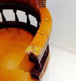 Fauteuil anglais Chesterfield captain