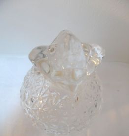 bonbonnière ananas en verre taillé