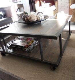 table basse style industriel