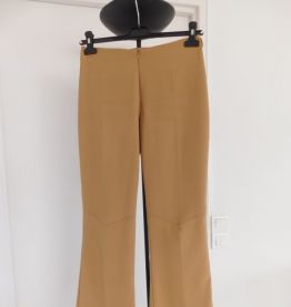 Pantalon fendu chic beige