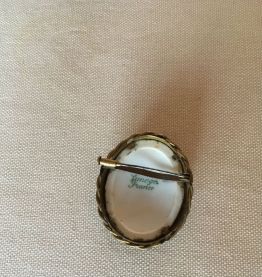 Broche vintage porcelaine de Limoges 