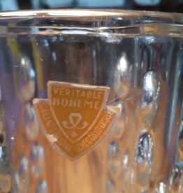 VASE EN CRISTAL DE BOHEME 1960/70  style modern