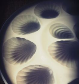 vintage Moulins des loups service à huîtres