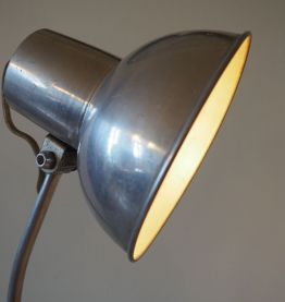 Lampe de bureau vintage en aluminium style atelier / indus