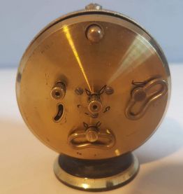 petit réveil Jaz noir et doré vintage qui fonctionne