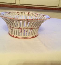 Coupe à fruits en faïence 