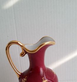 petit pichet broc porcelaine scene galante Fragonard