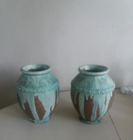 Une paire de vases Greber