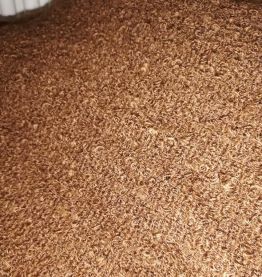 Coupon vintage années 70 pure laine bouclée épaisse