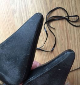 Escarpins en cuir à lacets Zara