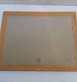 dessins anciens à l'aquarelle avec cadre bois