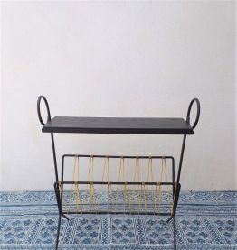 Porte revues vintage années 60 scoubidou