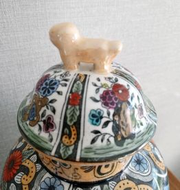 Jolie potiche, vase, urne en faïence hollandaise