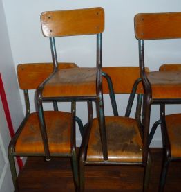 Chaises d'école - Lot de 3