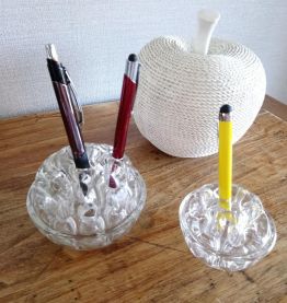 Paire de solifores, portes crayons Made in France 