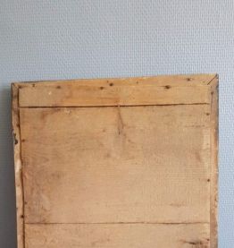 miroir au mercure cadre bois et stuc dans son jus début XXe