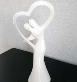Statuette en céramique "Amoureux" 
