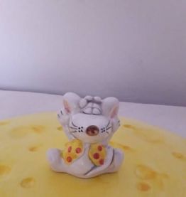 Original plat à fromage en céramique