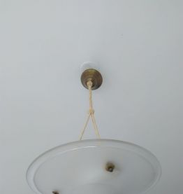 Suspension Art Déco en pate de verre