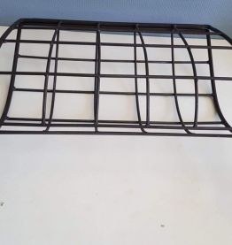 porte-revues pliant ancien en métal plein noir