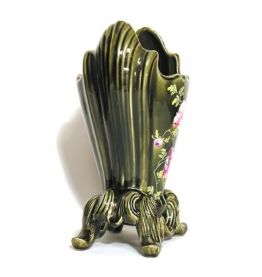 Vase en Porcelaine Française Barbotine Art Nouveau