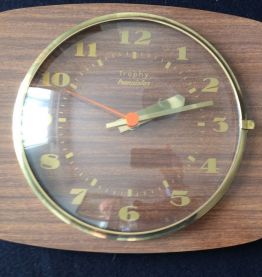 Pendule Trophy en Formica de 1960