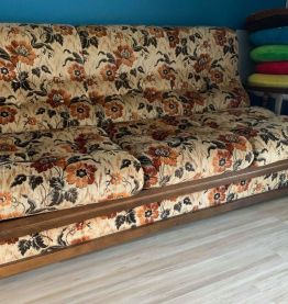 Canapé convertible lit vintage - Marque française Meral