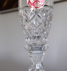 2 flacons  en cristal de bohème