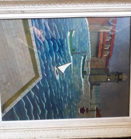 Peinture paysage de mer