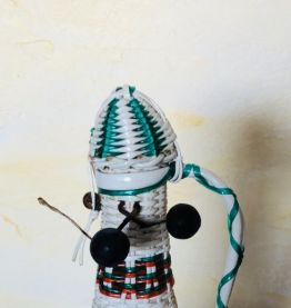 Bouteille vintage scoubidou