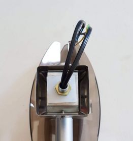 applique verre fumé et métal chromé space age vintage 