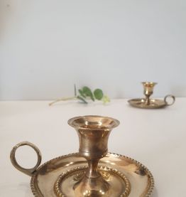 Lot de 2 bougeoirs rat de cave