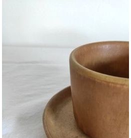 Paire de Tasses en Gres Vintage