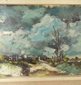 Huile sur panneau de Gilbert Chavant