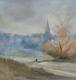 Huile sur bois, Morbihan J. Bechet-Ferber 1er G prix de Rome