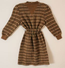 Robe pull laine vintage 80 tricot maille neuve